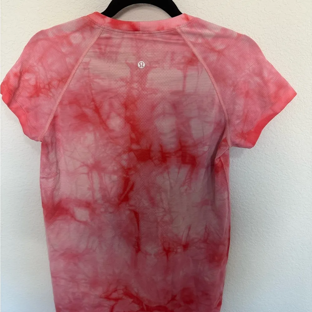 Lululemon Swiftly Tech Short Sleeve Tee Shirt 2.0 Marble Dye Raspberry Cream 10 - Image 7