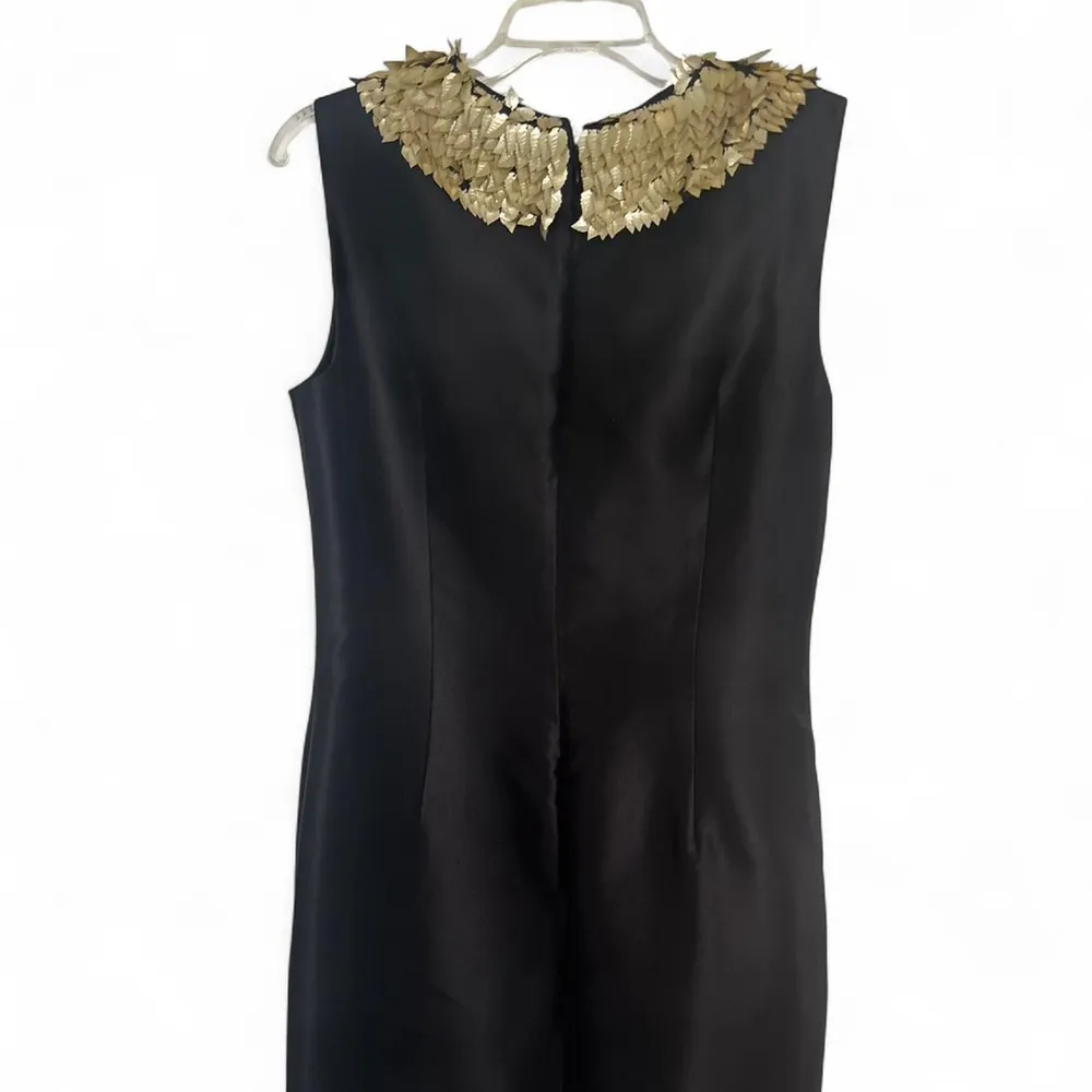 Black and gold beaded neckline dress 
New without tags
Size medium - Image 4