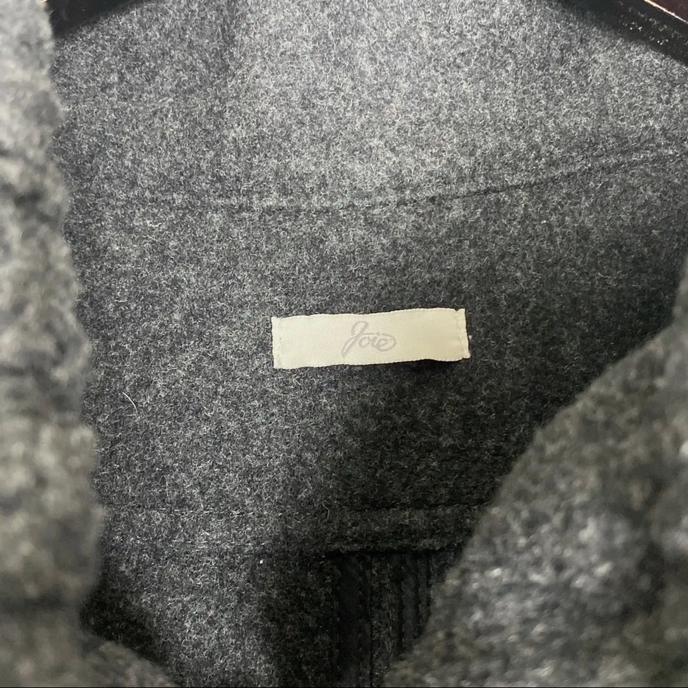 JOIE Utility Wool Blend 4 Pockets Zip Jacket Coat - Image 7