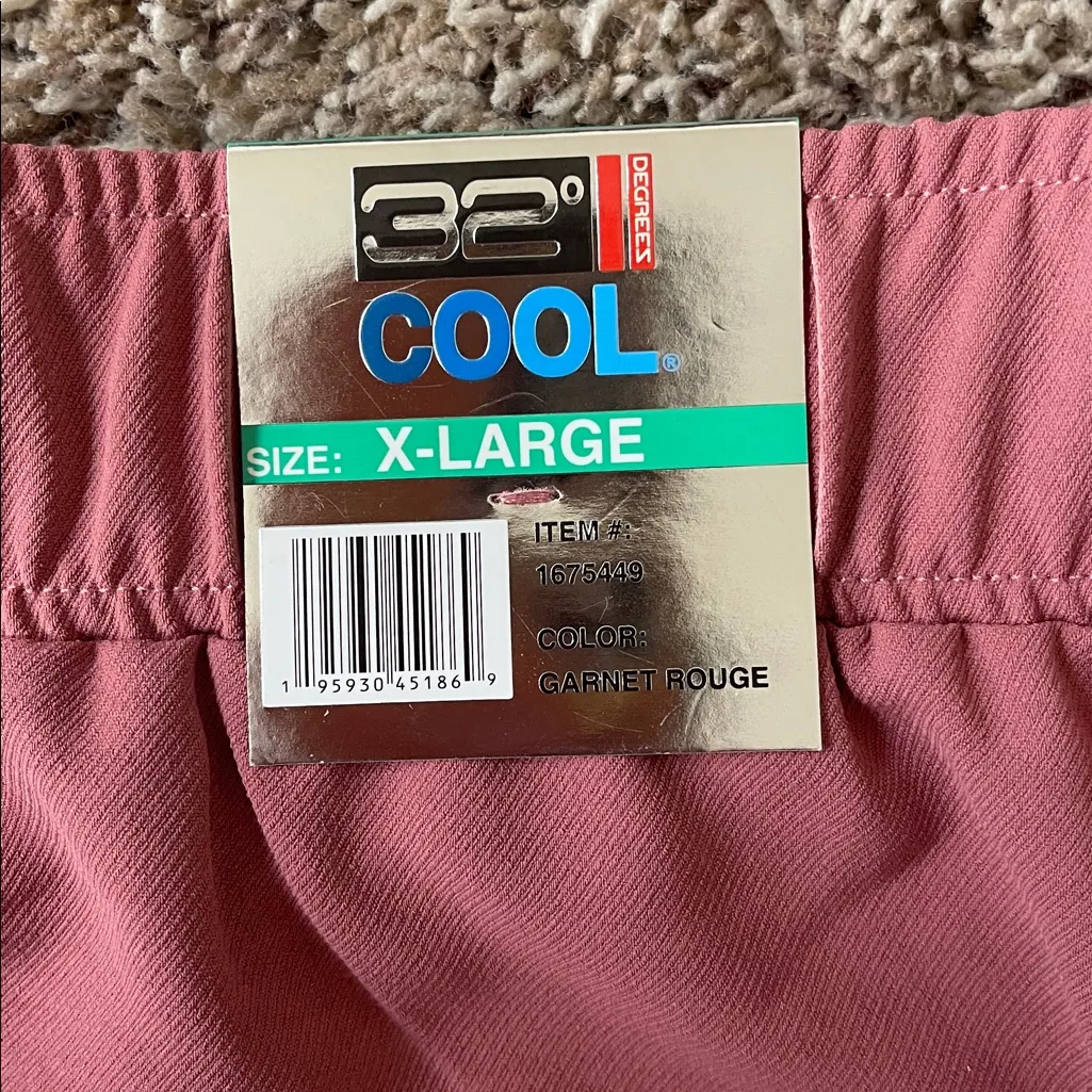 32 Degrees Heat 32 degrees Cool X-Large Pants Garnet Rouge - Image 4