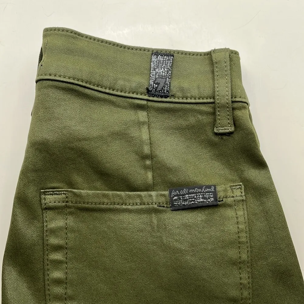 7 For All Mankind Cropped Coated Cargo Size 27 - Image 15