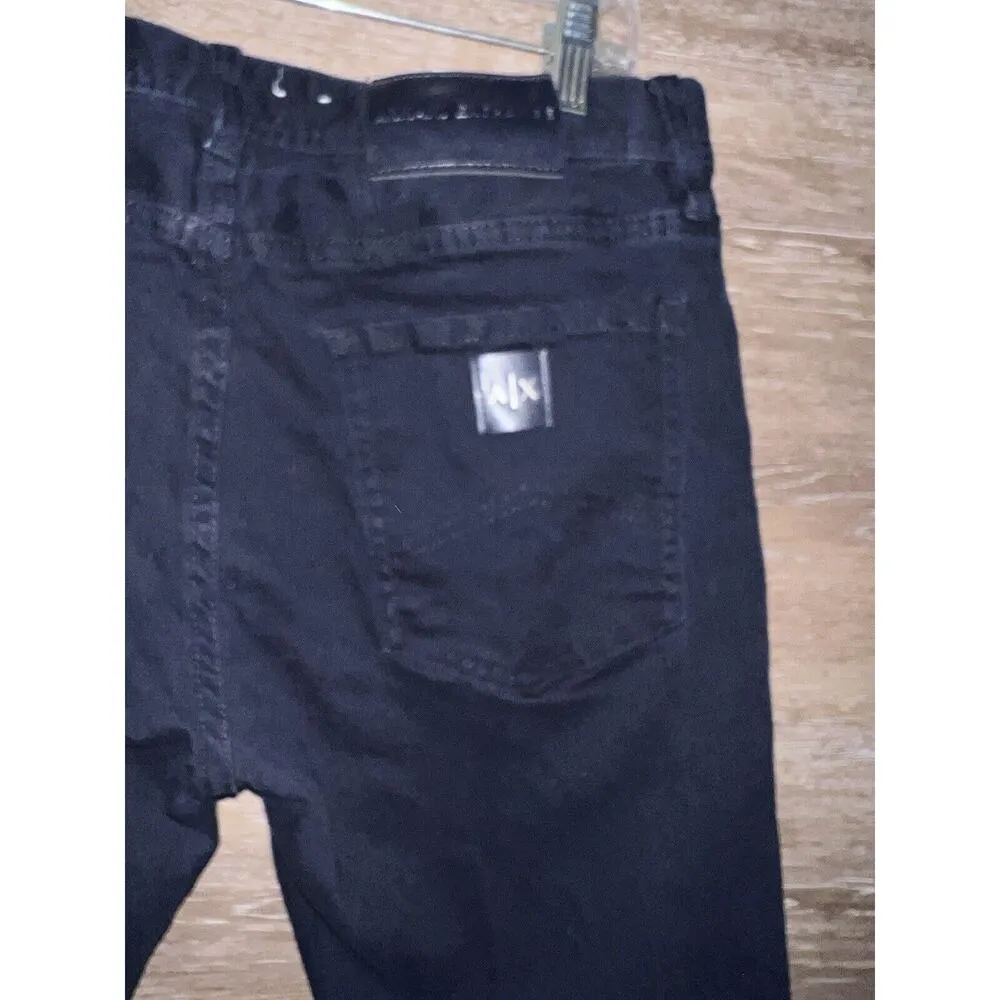 Armani Exchange Womens Black Jeans Size 32 Skinny - Image 6