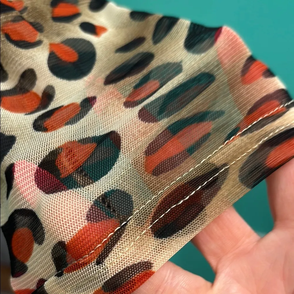 Grace Karin Sheet Blouse in Brown and Black - Image 5