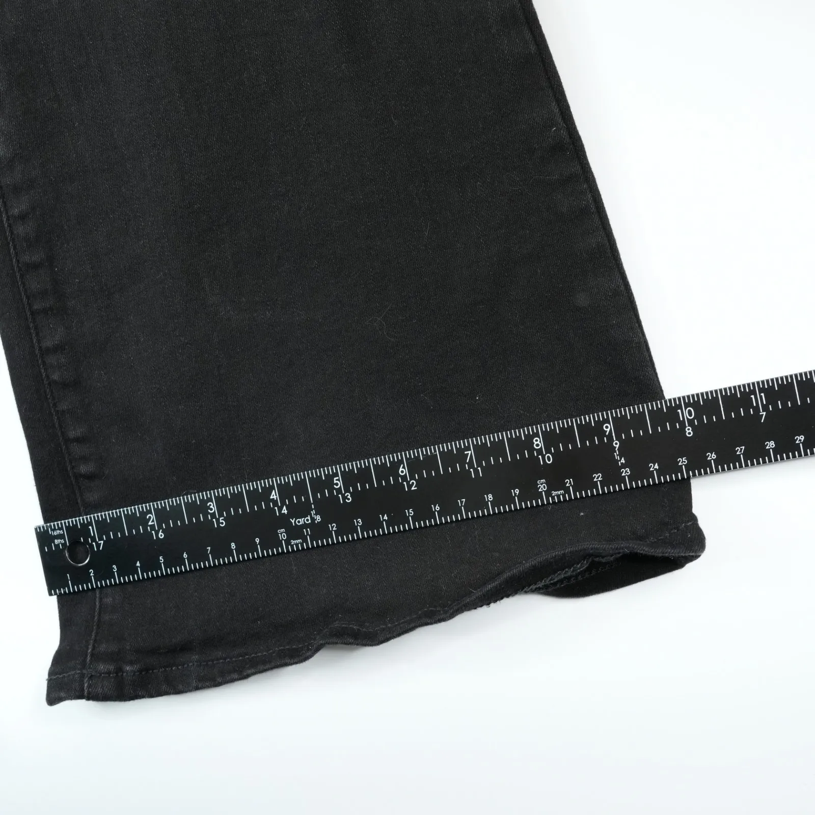 Lucky Brand Jeans Womens 8/29R (30x32) Black Stevie High Rise Flare Button Fly - Image 12