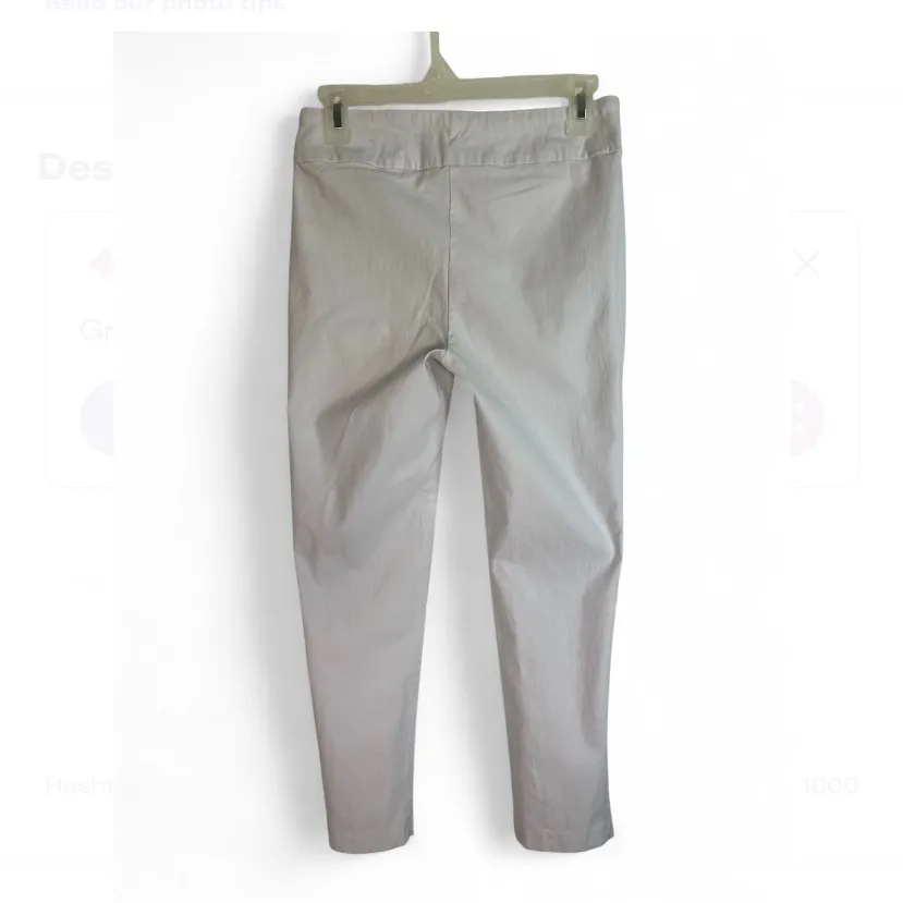 Jules & Leopold Women’s Size S White Pull-On Ankle Stretch Pants - Image 2