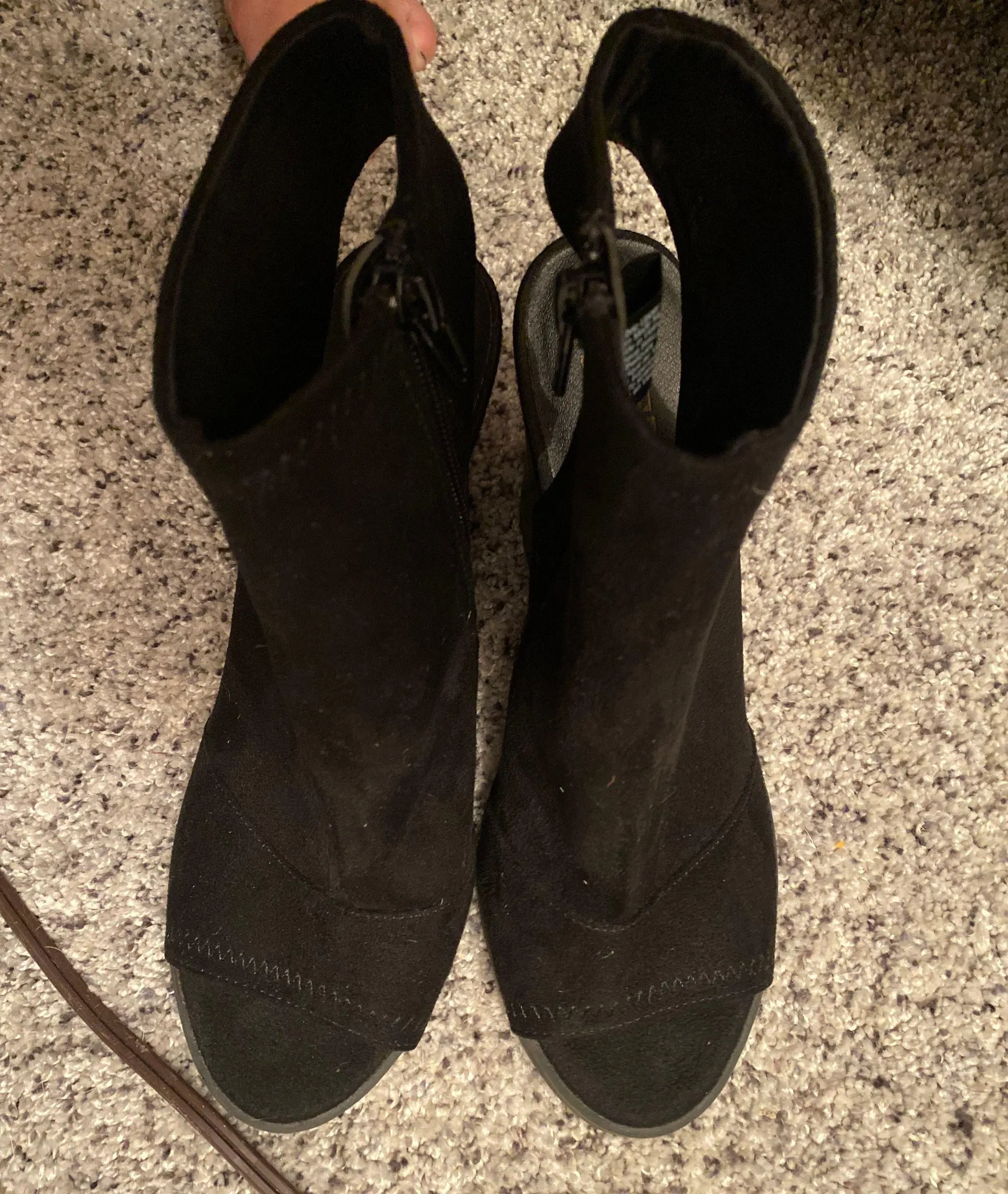 Brash Black Suede Heels - Image 3