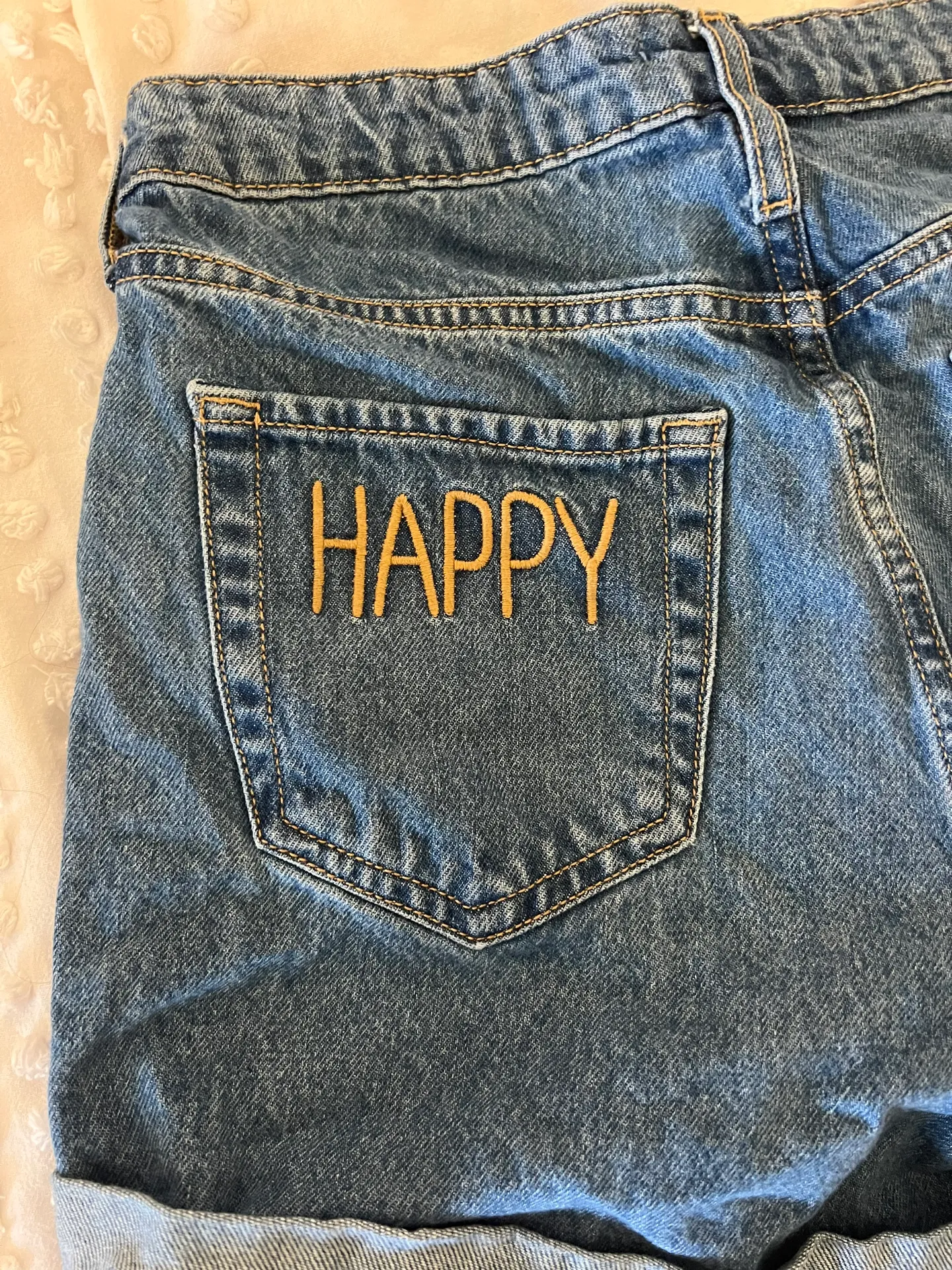 High Rise Mom Jean Shorts - Image 3
