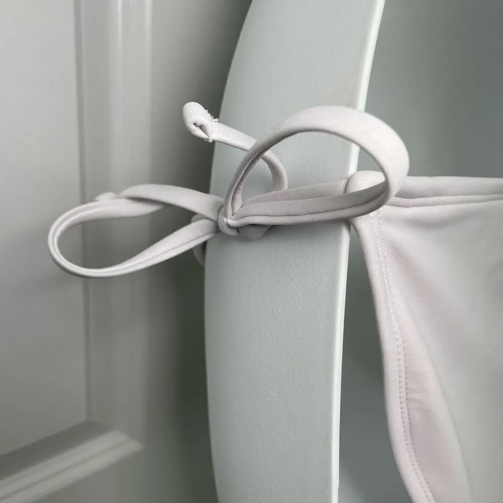 Xhilaration High Rise Side Ties White Bikini Medium - Image 11