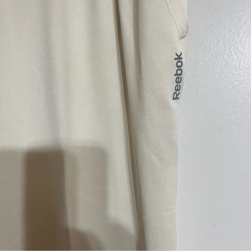 Women’s Reebok Tan / Cream Athletic Track Pants Drawstring Size Extra Large‎ XL - Image 7