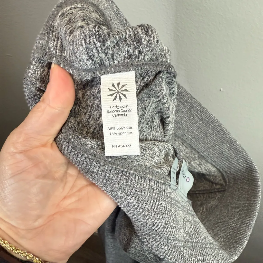 Athleta ‎ Women's Heathered Gray Pull-On Track Jogger Sweatpants Size Small - Image 4