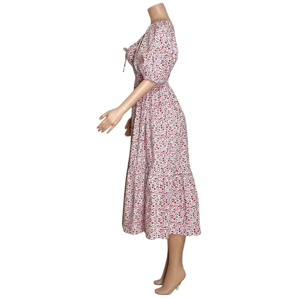 PINK CITY PRINTS Sweetheart Rah Rah Dress, Scarlet Forest, XS - Image 12