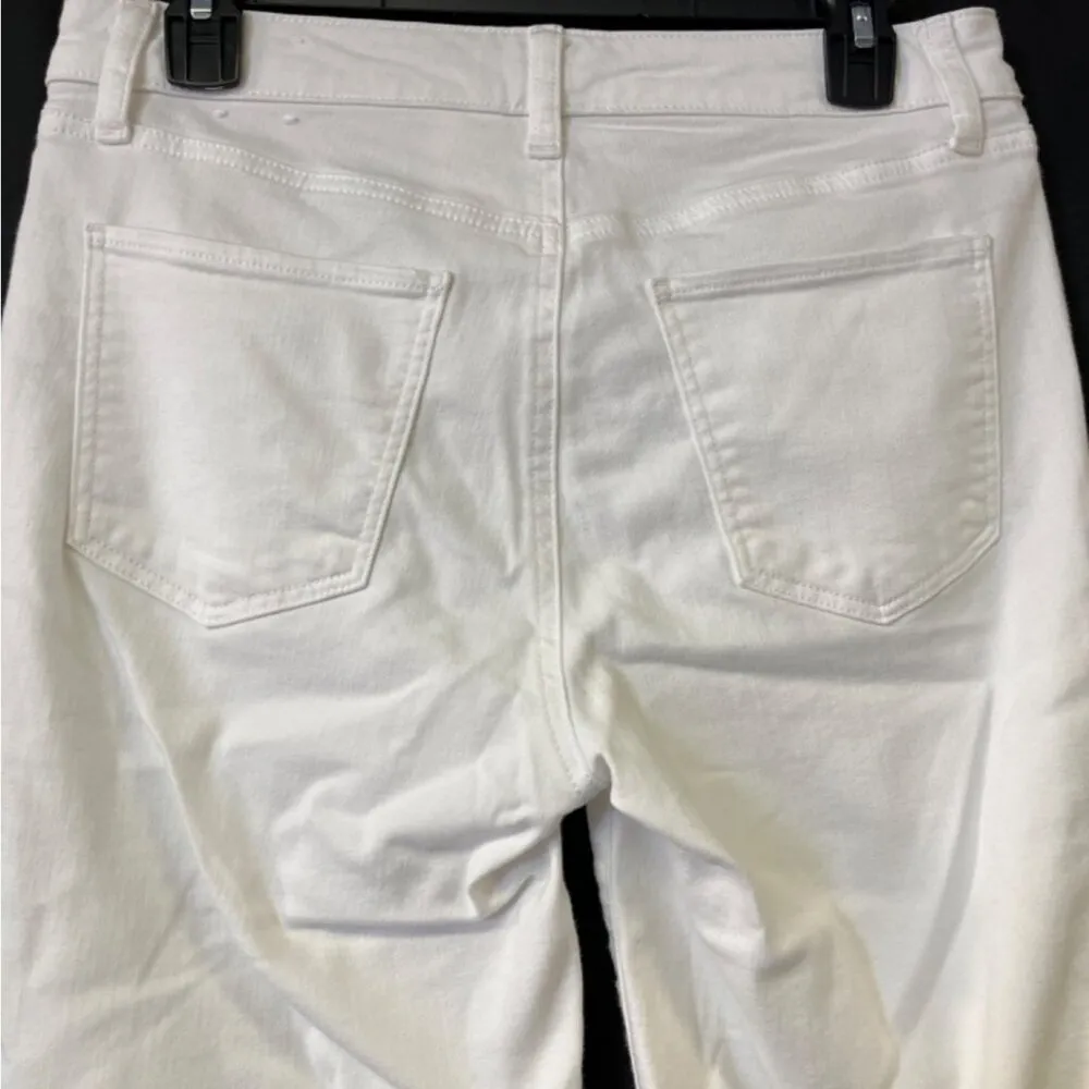 Talbots Women's White Crop Jeans/Straight Leg Sz 4 SKU 4436 - Image 4