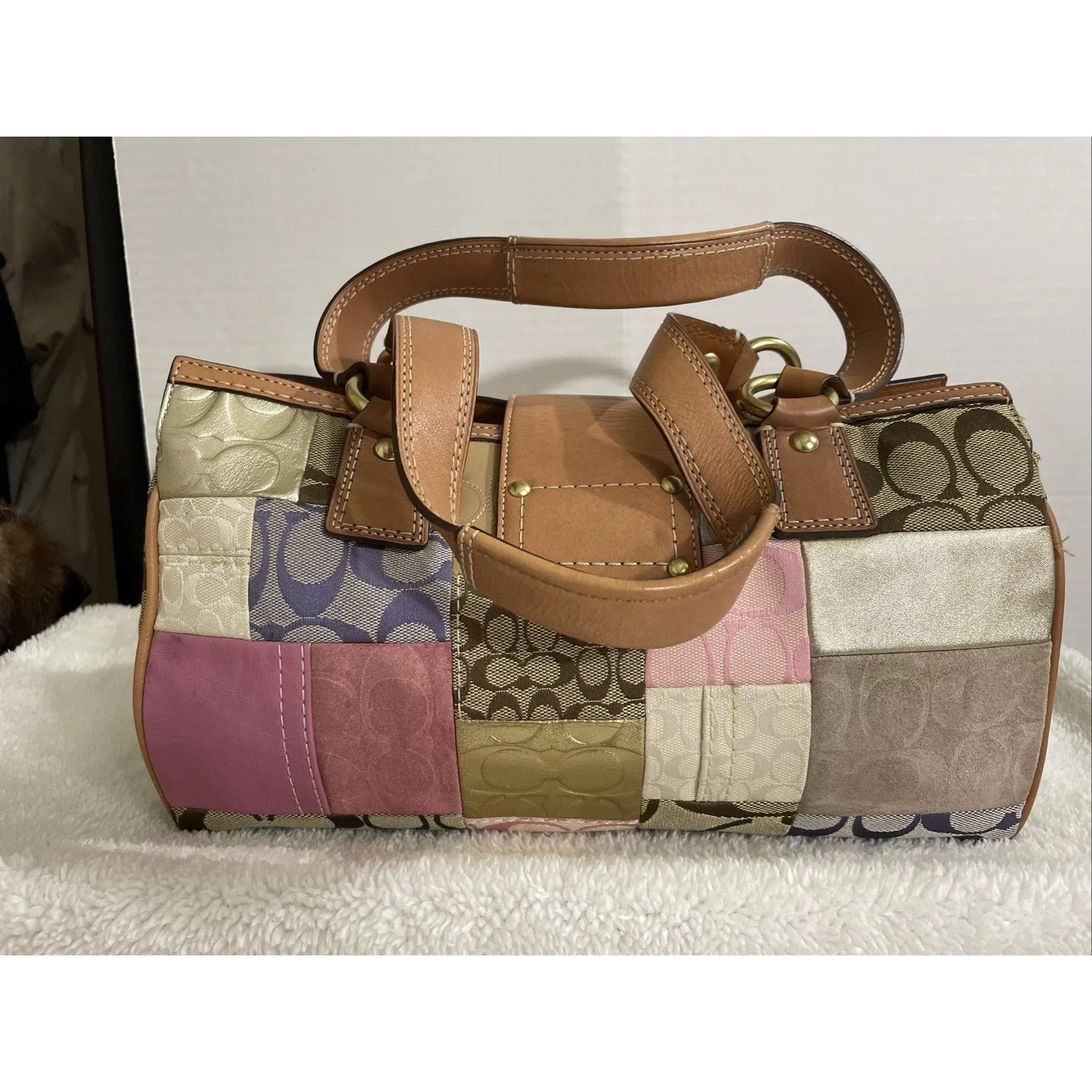 Coach Vintage F13335 Patchwork Handbag - Image 2