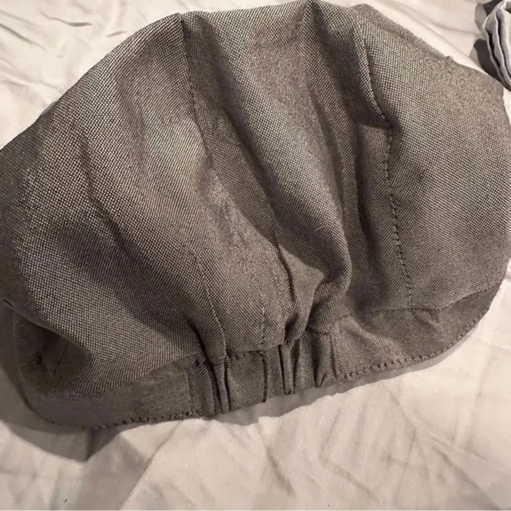 Gray newsboy hat floral slouchy urban bohemian hipster boho chic cottagecore - Image 4