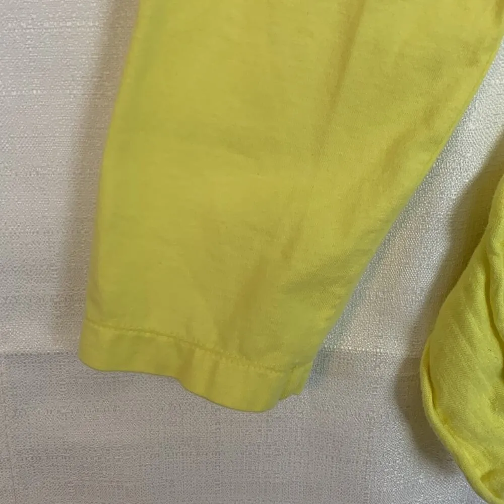 Neon Buddha women's medium yellow button up light weight jacket sweater top long - Image 8