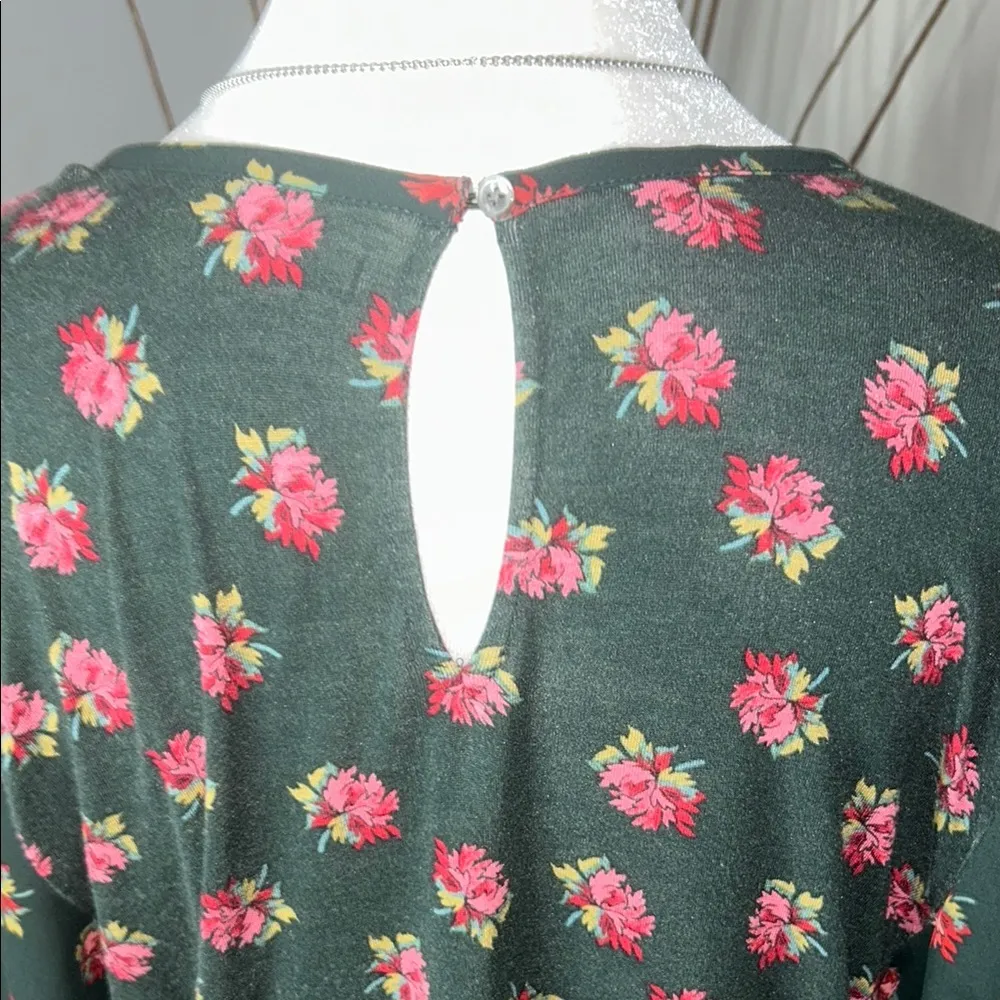 LOFT Pink Smocked Blouse with Peter Pan Collar - Image 7