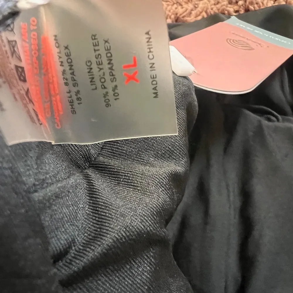 Womens One Piece Swimsuit Swimwear Criss Cross V Neck Tummy Control Black XL NWT - Image 9