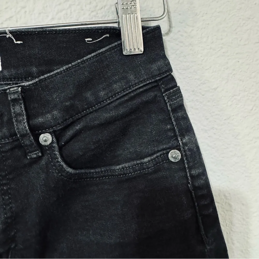 LOFT Women Black Skinny Casual Jeans Size 26 Five Pockets - Image 3