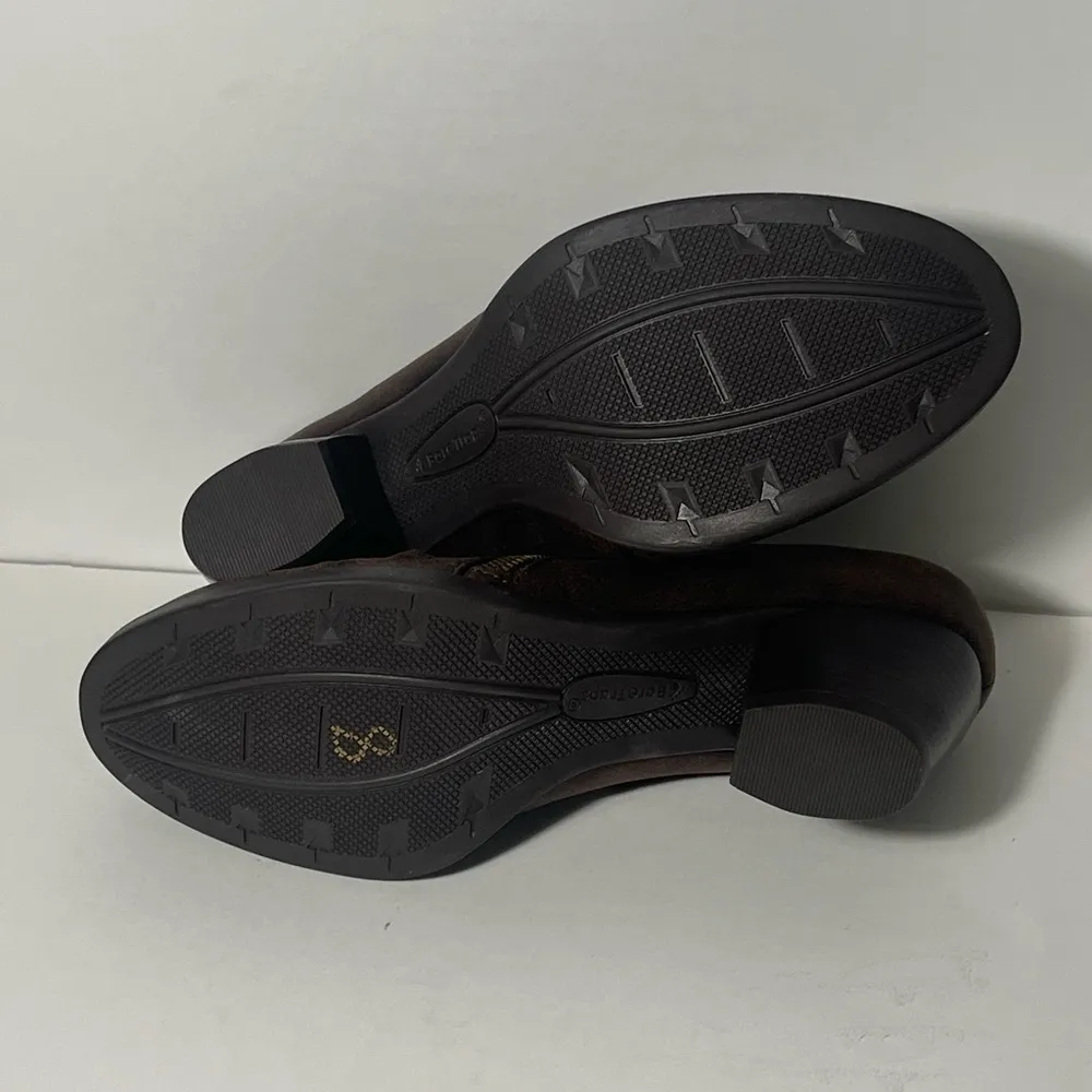 BareTraps Rosamund Brown Zip Booties Size 7.5 - Image 8