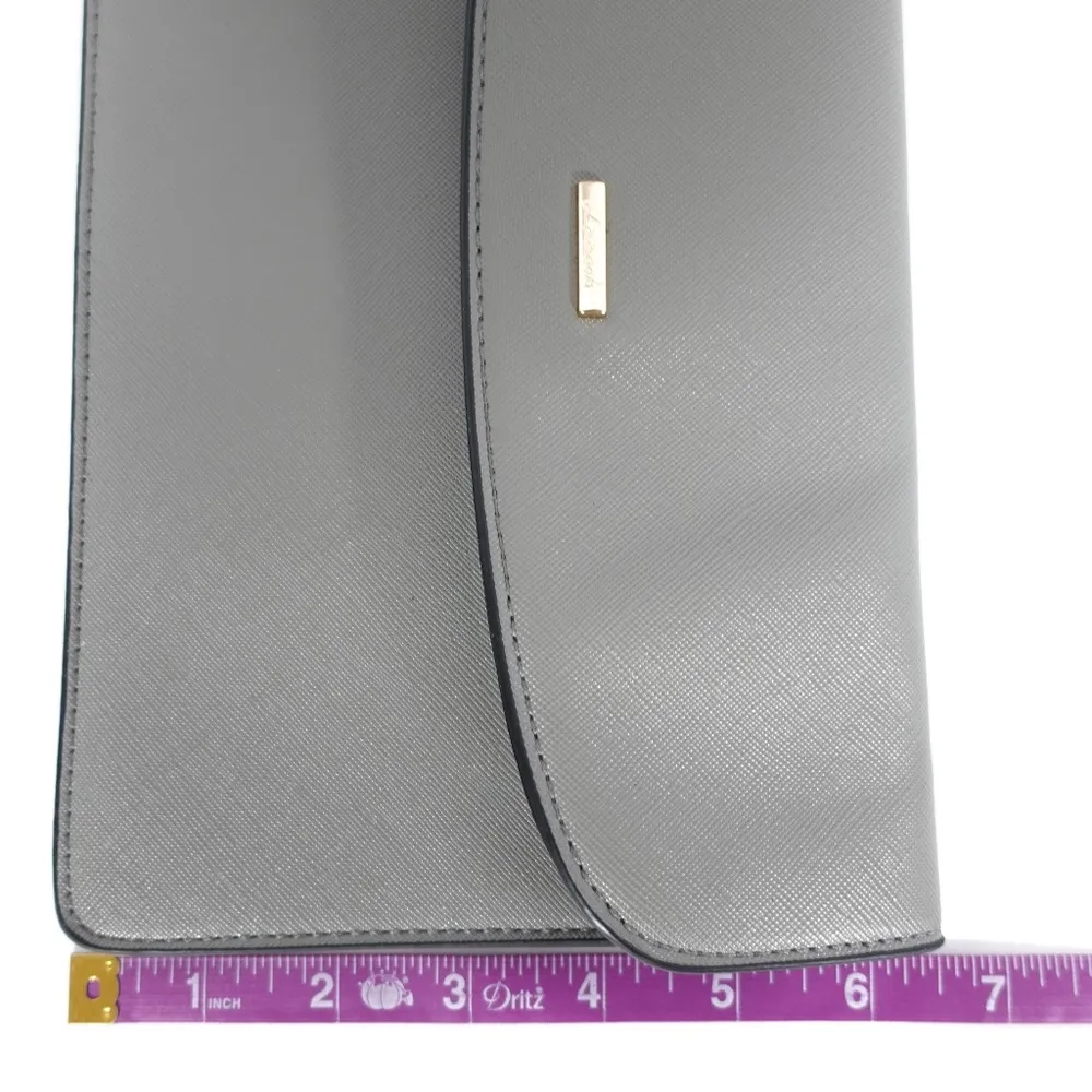 | Lovevook | Gray Sleek Wallet Clutch Wristet Bag Purse - Image 10