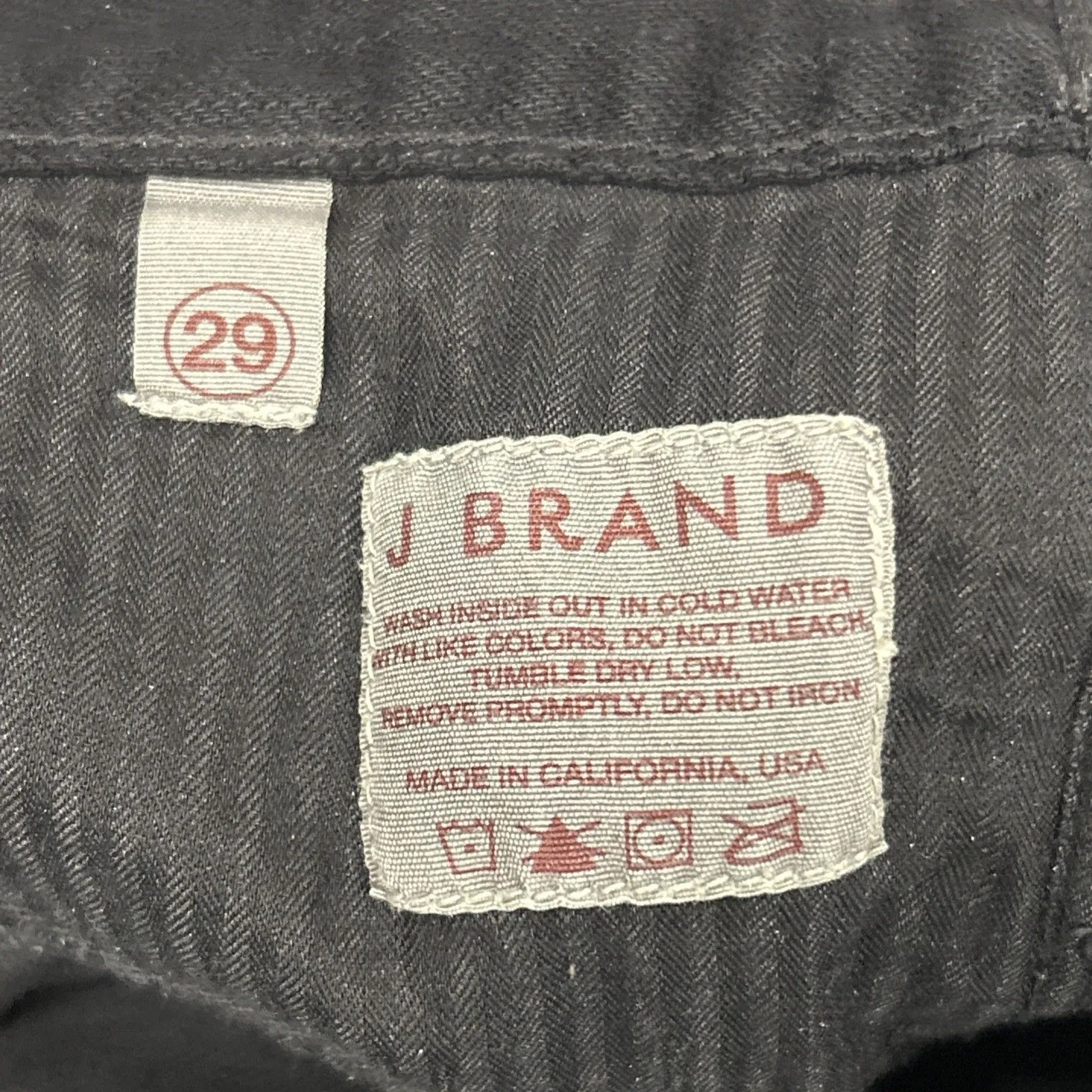 J Brand Kat Jeans Womens 29 Wide Leg Flare Black Pants 31x32 - Image 3