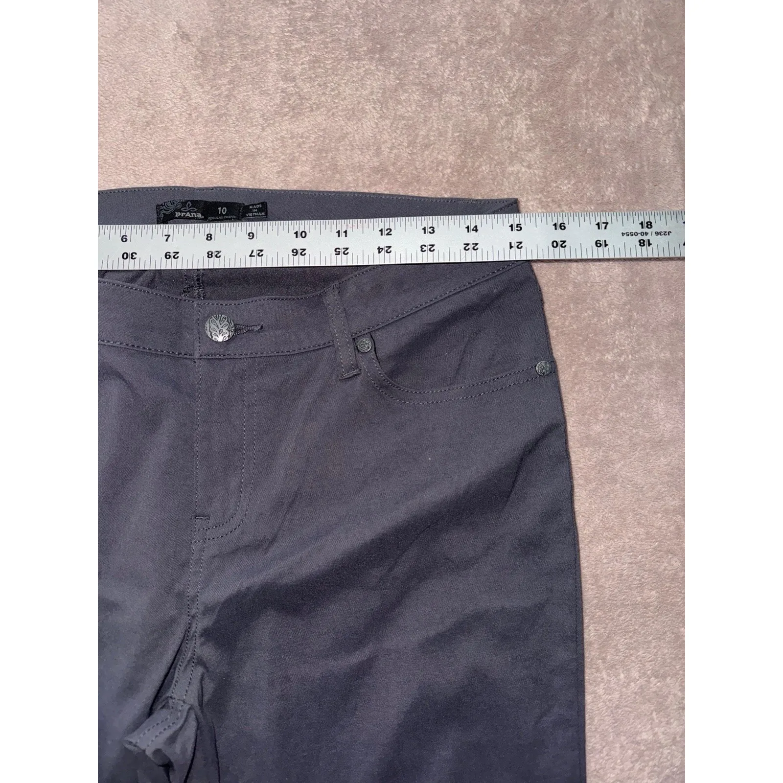 PRANA Breathe Womens Hiking Activewear Roll Up‎ Stretch Pants Size 10 - Image 6