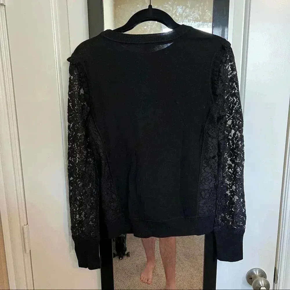 880 Tory Burch Lace Long Sleeve Blouse - Image 2