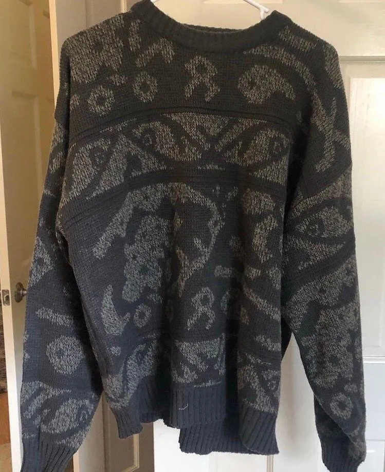 Vintage Saturdays Sweater Gray Size XL - Image 2