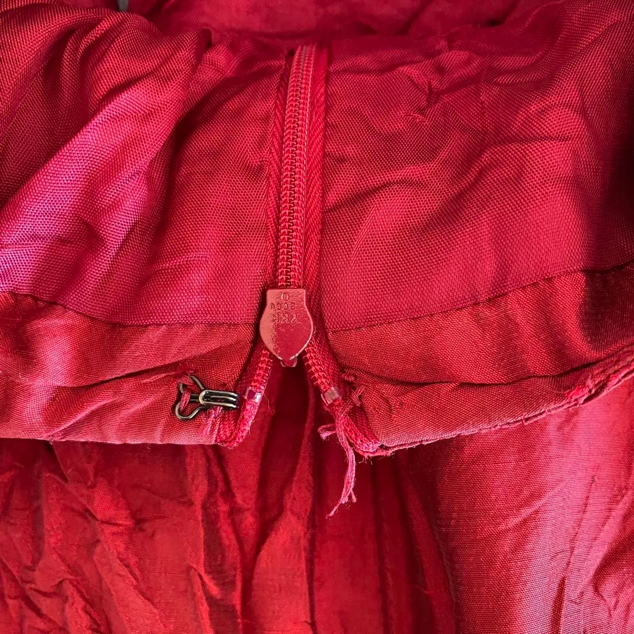 American Vintage Red Velvet Silk Halter Tie Neck Formal Dress Size M - Image 5