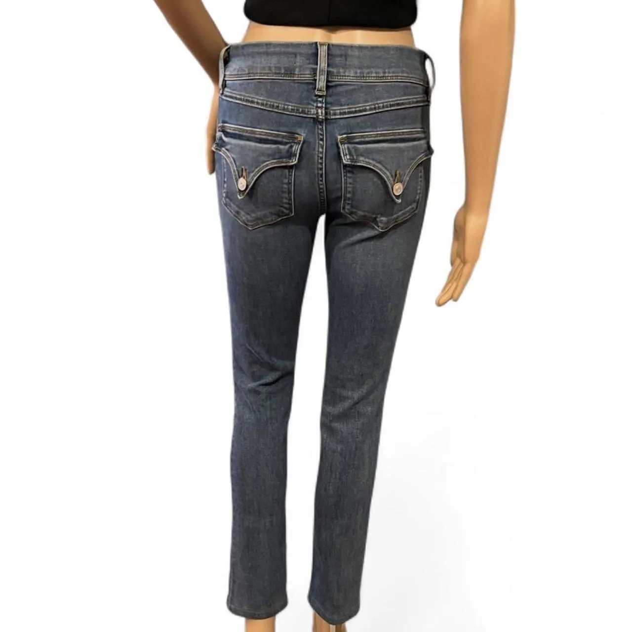 HUDSON Collin Skinny Stretch Denim Blue Jeans Size 26 Made in USA EUC  - Image 5