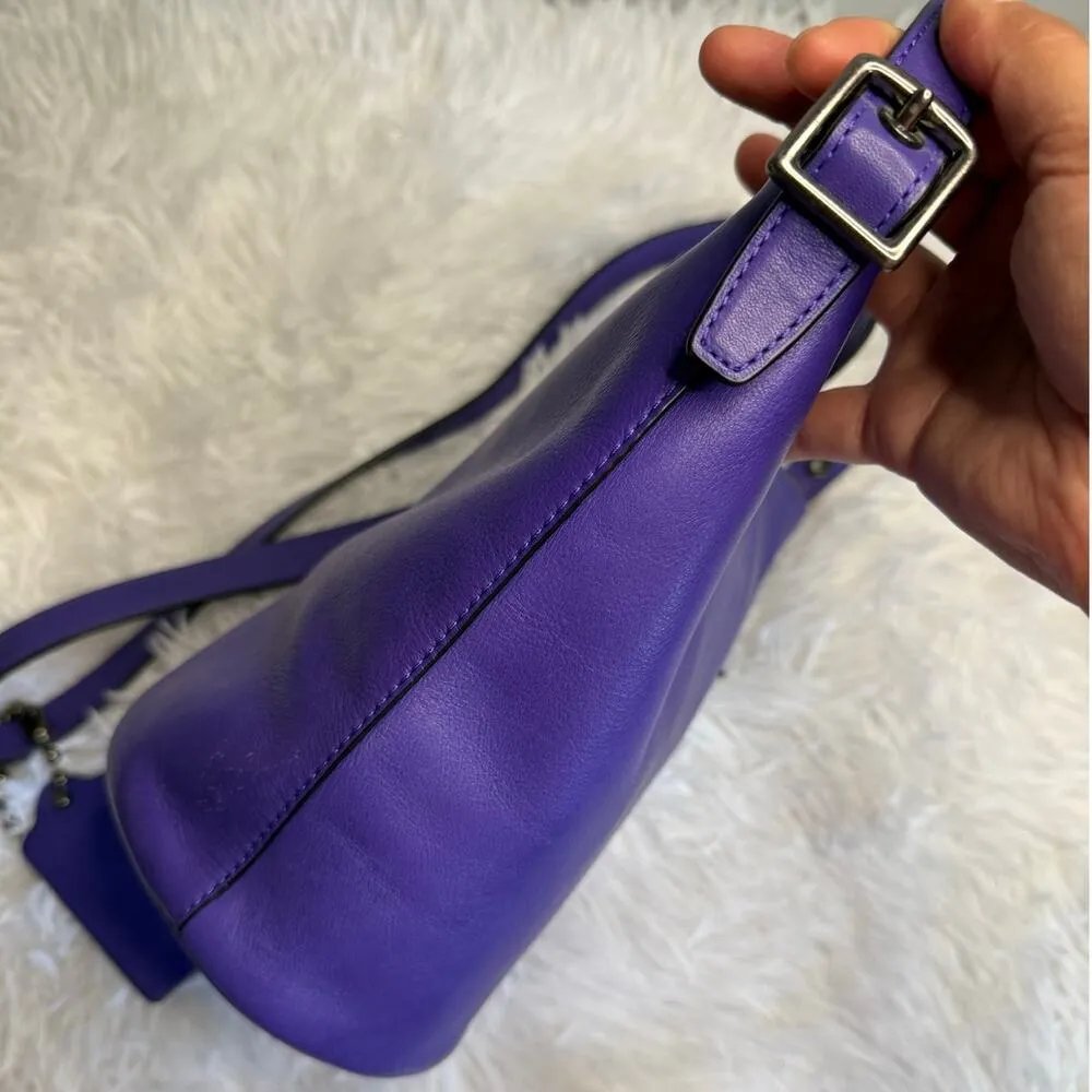 COACH 2014 Bleeker Sport Mini Duffle Purple 32281 Crossbody Shoulder Bag - Image 3