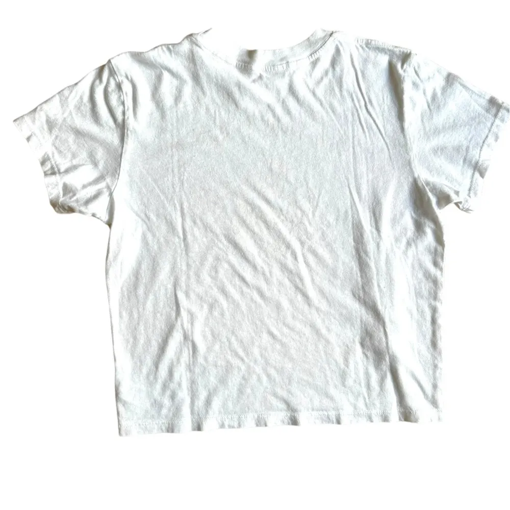 AGOLDE  cropped baby doll tee white Size Medium Basic Tee no flaws - Image 5