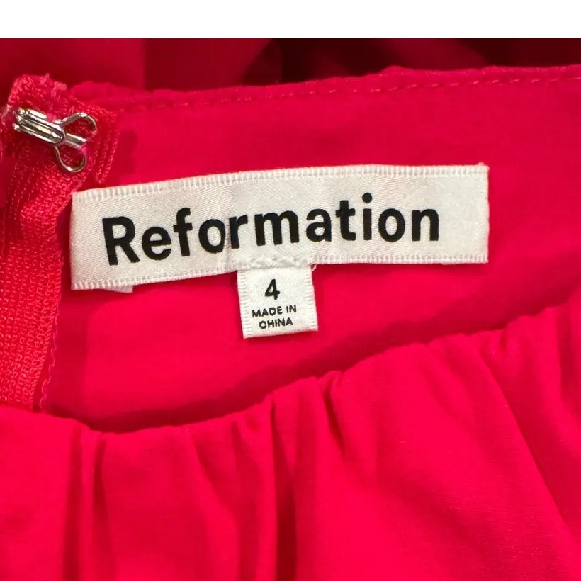 Reformation Farley Dress in Corvette Size 4 - Image 5