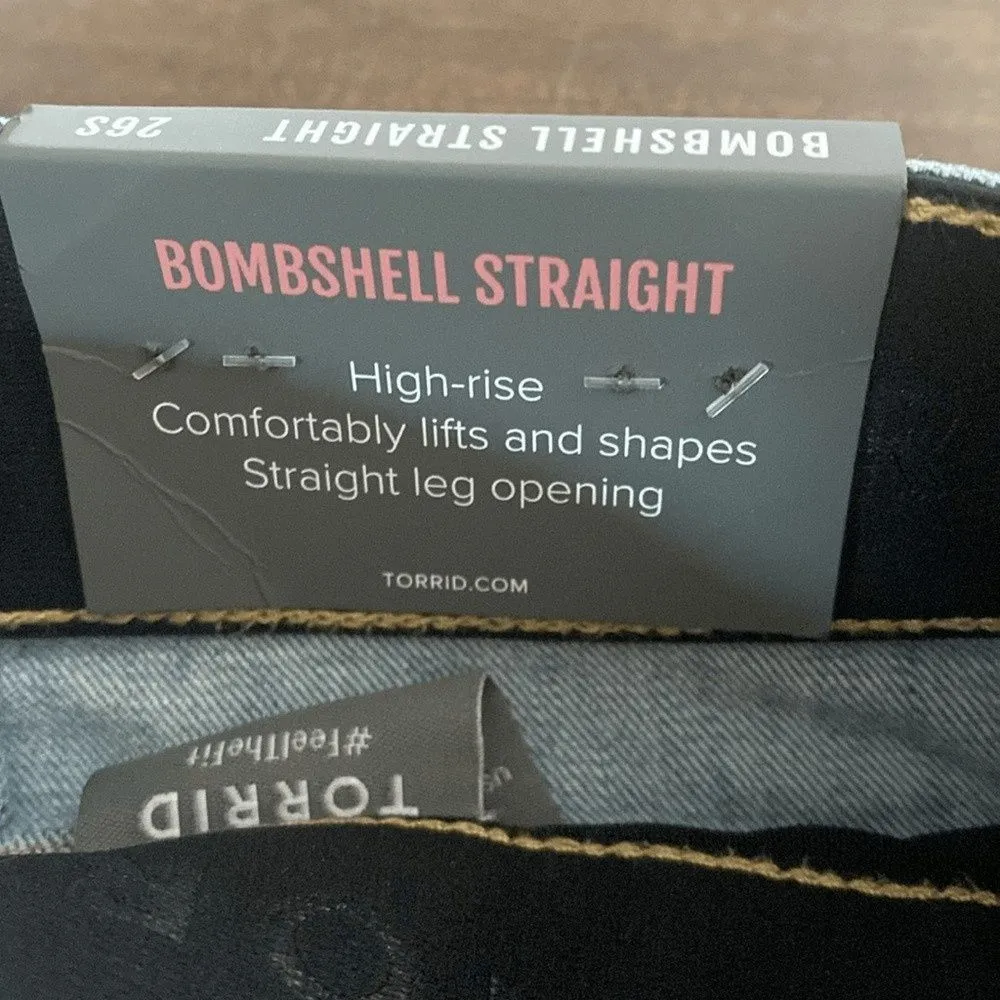 Torrid Bombshell Straight Light Blue Jeans Plus Size 26 - Image 7