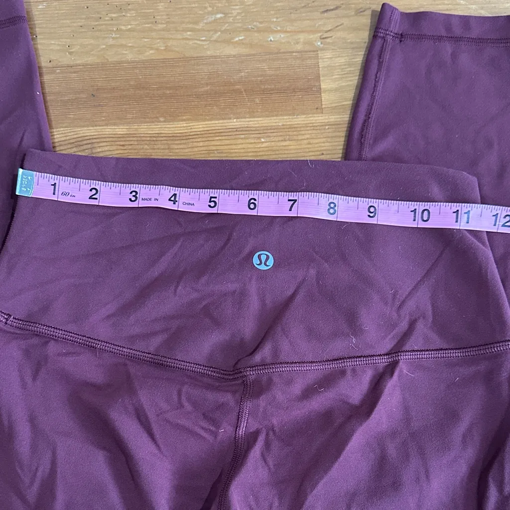Lululemon Athletica Burgundy Leggings - Image 9