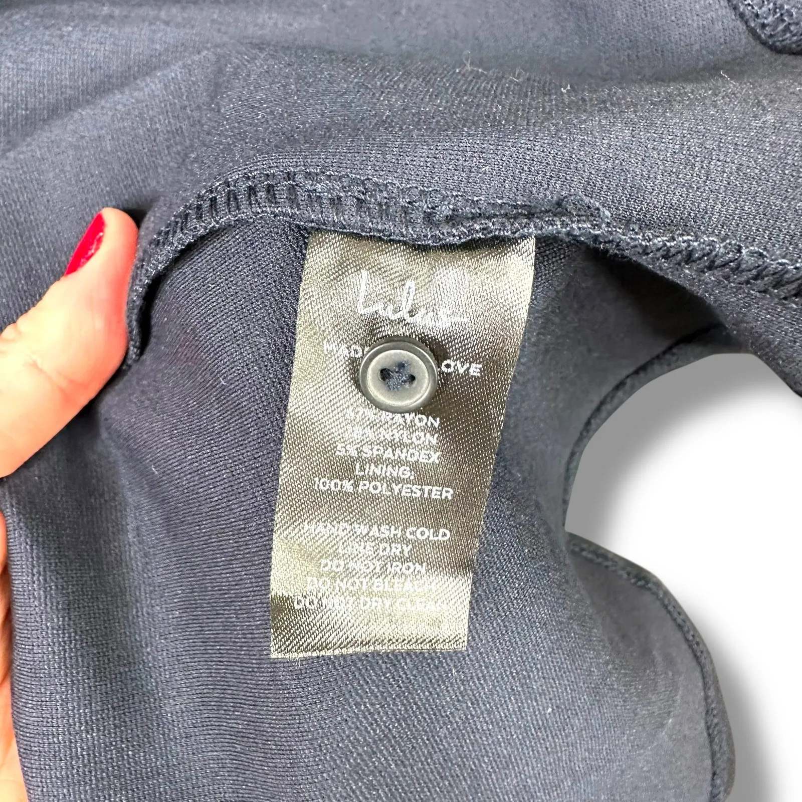 Lulus NWOT Londa Dark Navy Blue Halter Neck Trumpet Bodycon Knit Midi Dress XS - Image 10