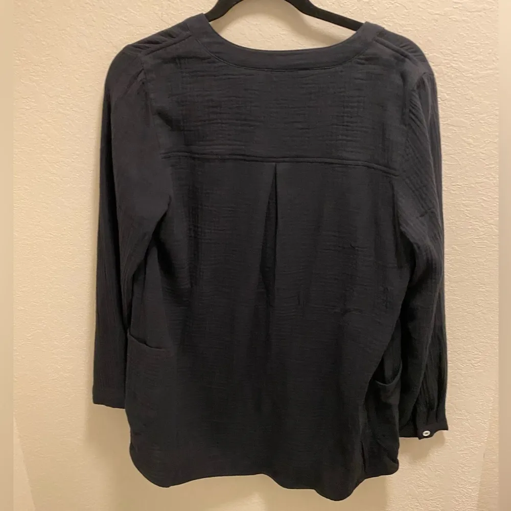NWOT Soft Surroundings Santorini Gauze Pullover Top Size Petite Medium. - Image 3