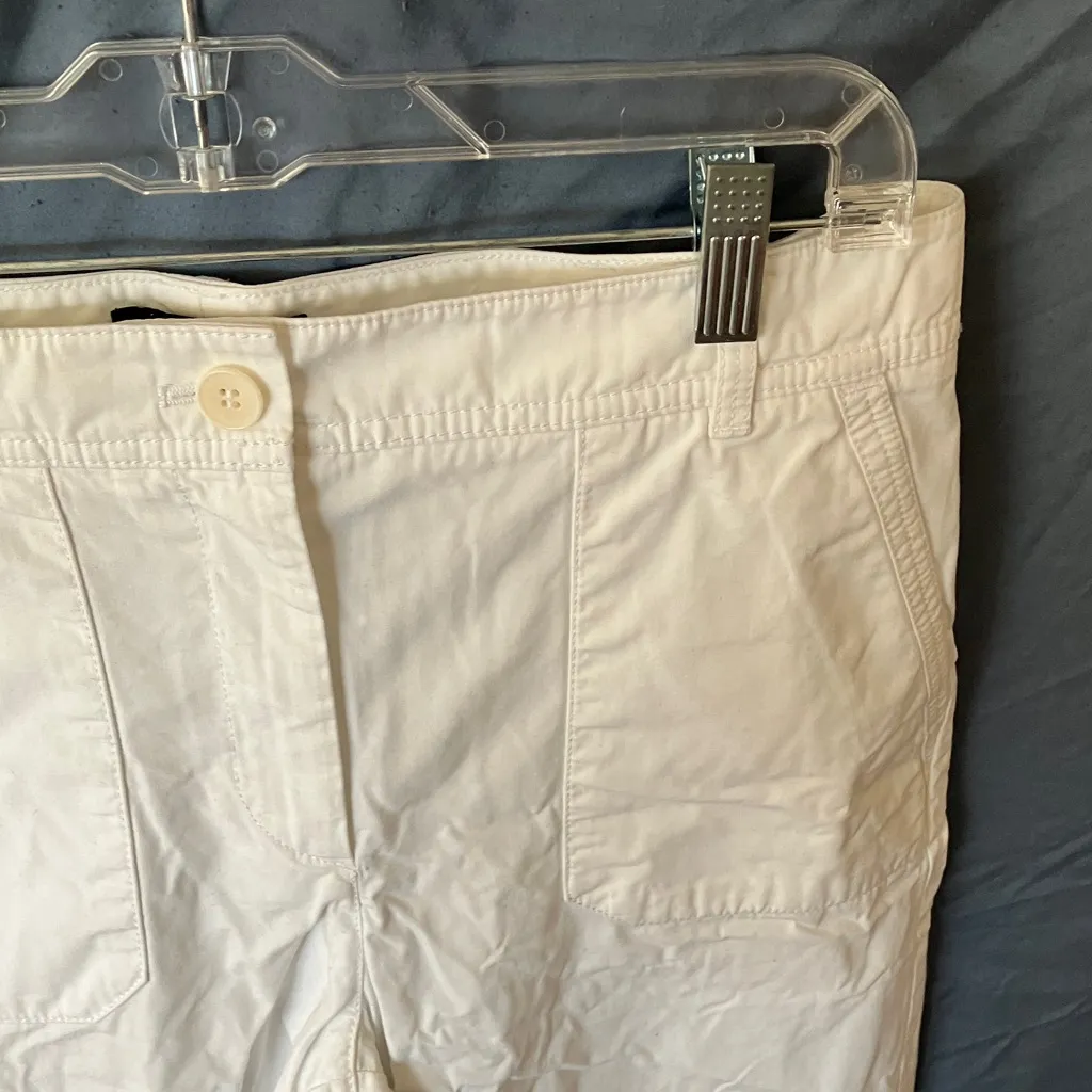 Talbots: White Cropped Wide Leg Pants- 8 - Image 15