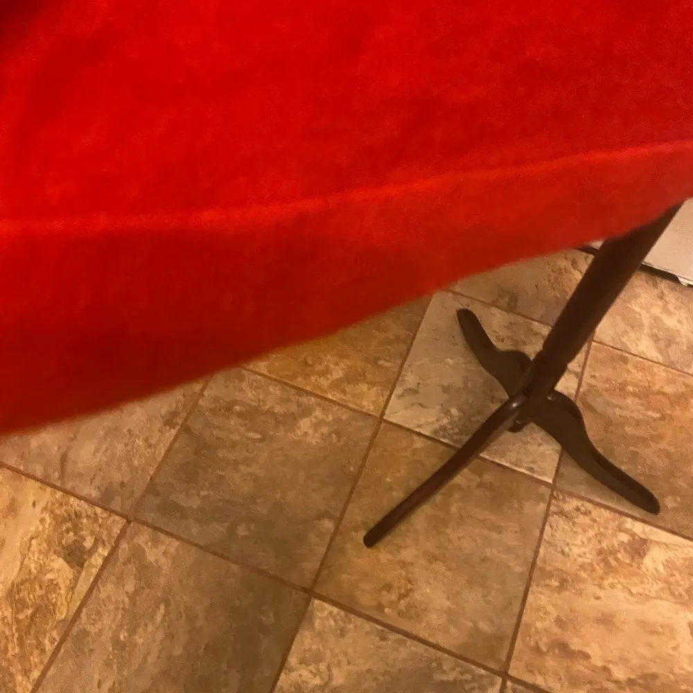 Lord and Taylor  RED SWEATER WITH FAUX FUR COLLAR SIZE L - Image 5