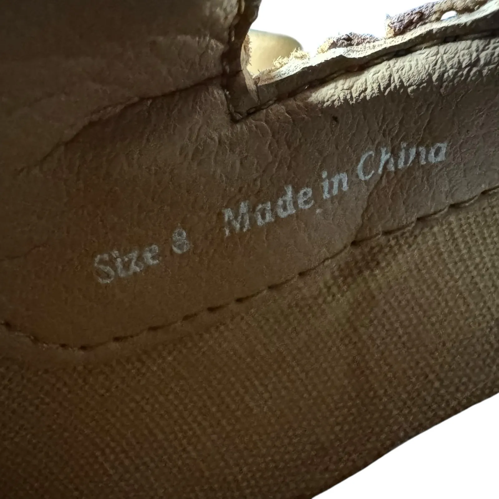 Dolce Vita Camel Perforated Leather Heeled Buckled Block Heel Ankle Booties Sz 8 Brown - Image 10