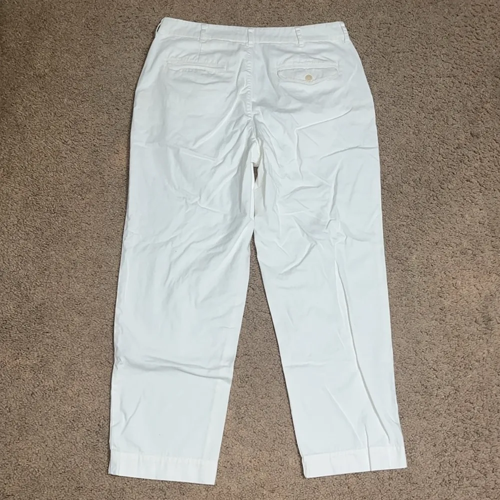 AYR The Metropolitan Hi-Rise Pleated Twill Trouser Pants‎ Basmati White 8 - Image 8