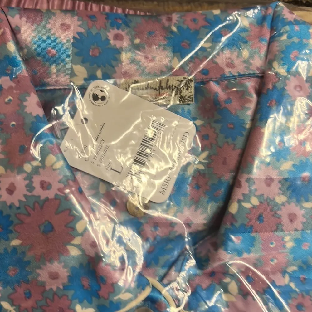 NWT Free People Pillow Talk Pajama Short Set Size L Cool Lavender Color … - Image 5