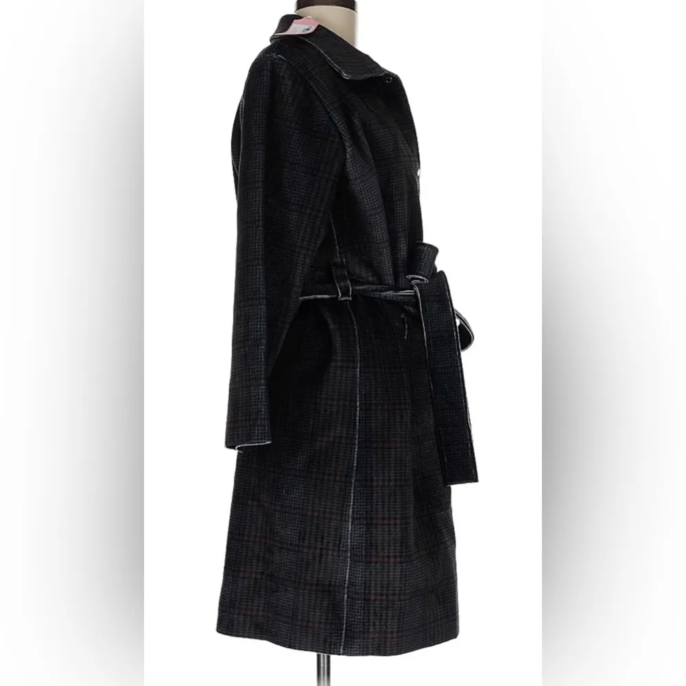 NWT  Belted Jacket Oversized Sweater Duster Tartan Soft sz M - Image 3