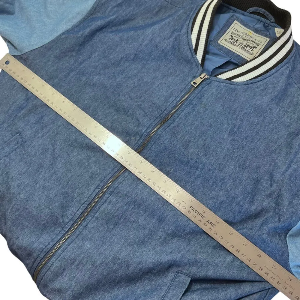 Levi's Women's Drop Shoulder Denim Bomber Jacket - Image 7