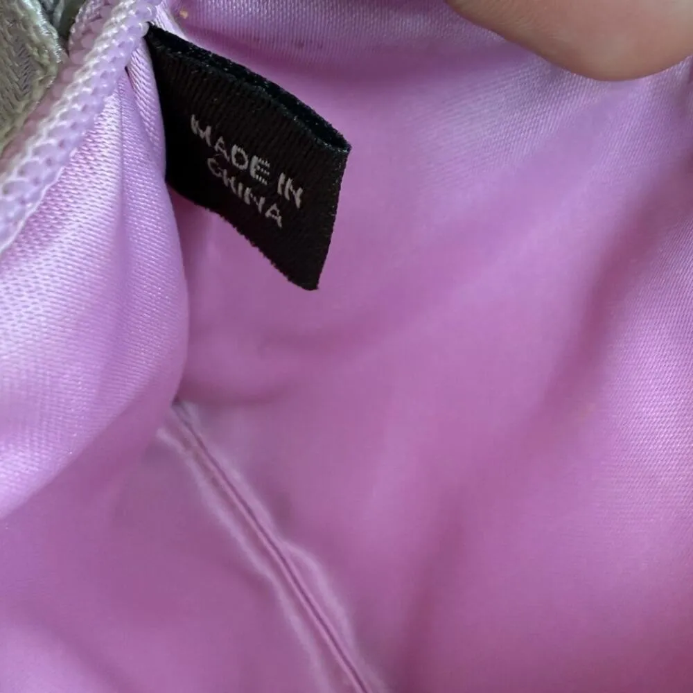 COACH y2k Pink Silver Canvas Wristlet - Image 4