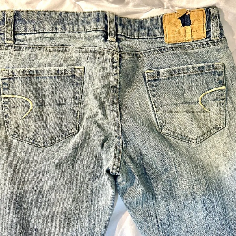American Eagle Outfitters Jeans Size 4 Regular Boot Cut Hipster Y2K - Image 3