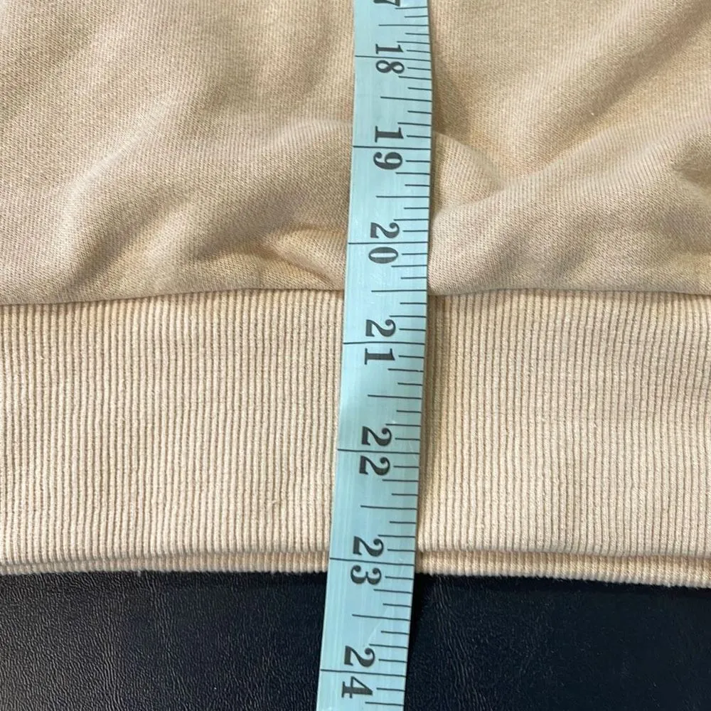 In Loom Women's Pullover Sweatshirt Long Sleeve V Neck Casual Size Small Tan - Image 8