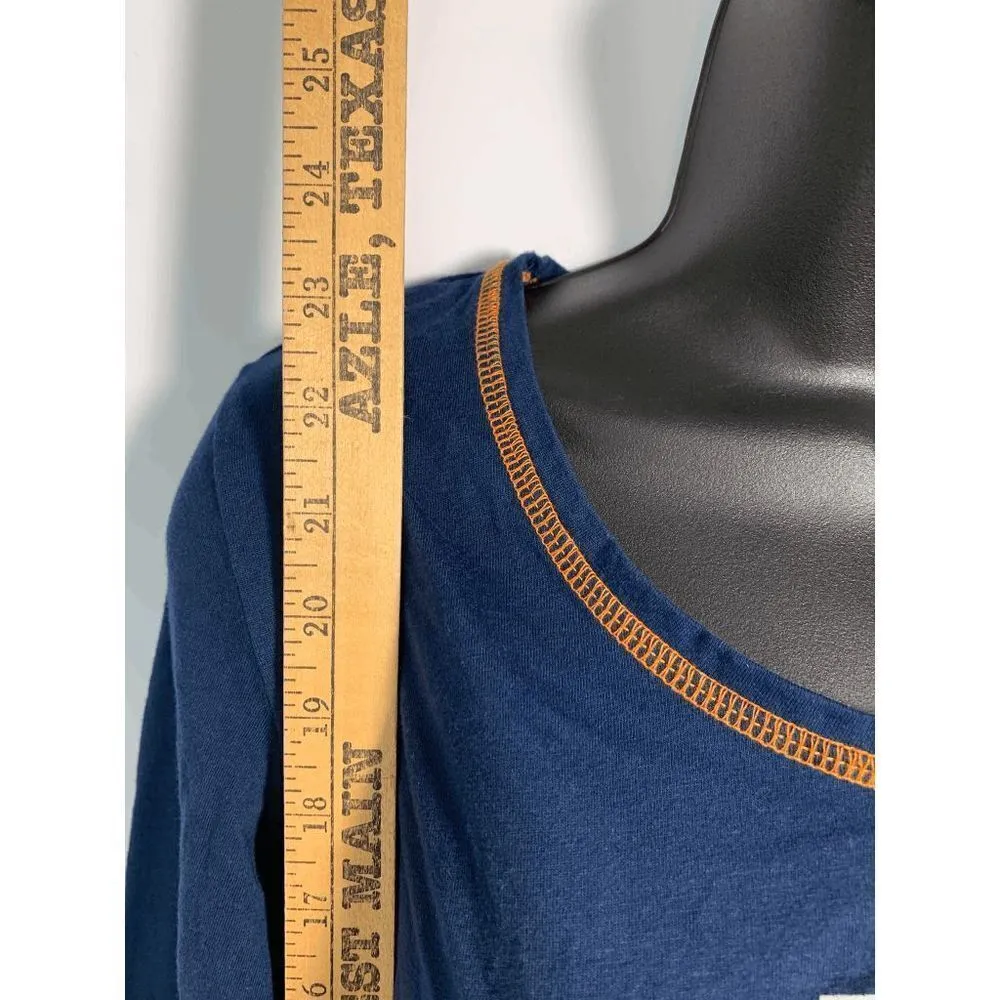 Auburn Long Sleeve T Shirt Blue Size L - Image 4