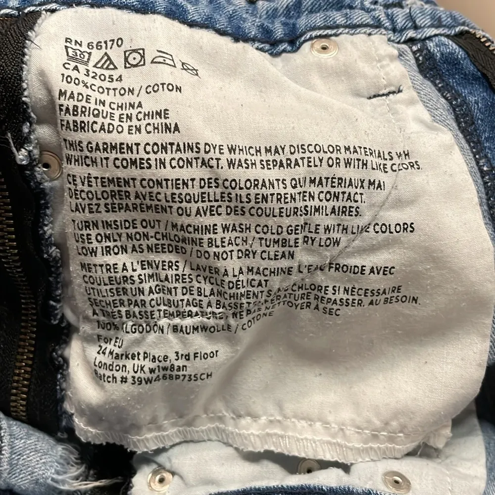 BDG for Urban Outfitters- Super High Rise Cheeky Zipper Denim Shorts- Size 27 - Image 7