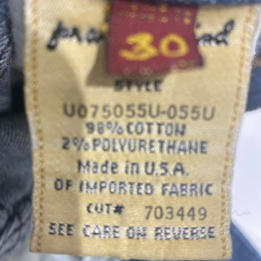 7 for All Mankind vintage boot cut denim. Distressed pockets. EUC. Size 30. - Image 7